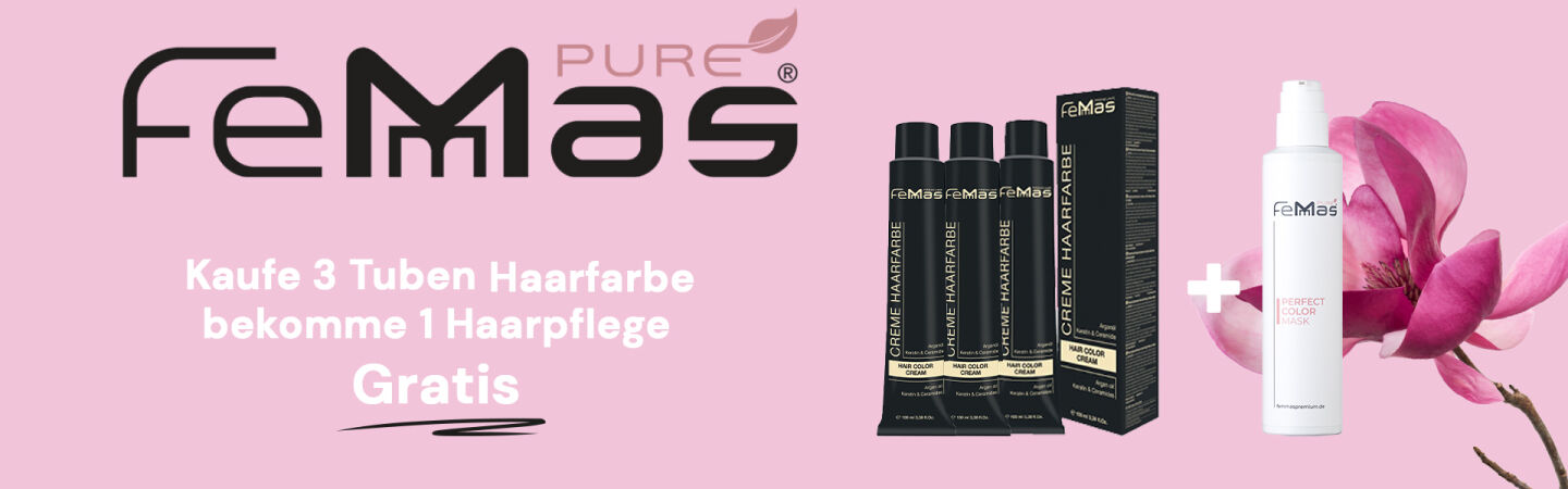 Pure FemMas: drei Tuben kaufen und Haarpflege gratis