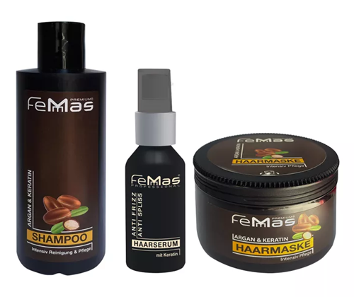 FemMas Haarpflegeset Argan & Keratin