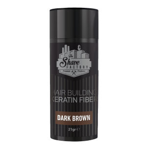 The Shave Factory Hair Building Keratin Fiber 21g Dark Brown
