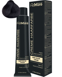 FemMas Hair Color Cream 100ml Haarfarbe Schwarzbraun 2