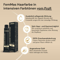 FemMas Hair Color Cream 100ml Haarfarbe Platinblond Asch 11.1