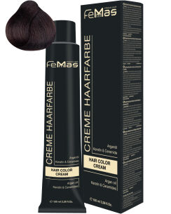 FemMas Hair Color Cream 100ml Hellbraun Amber Schokolade 5.89