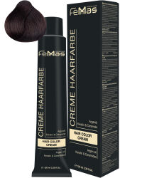 FemMas Hair Color Cream 100ml Hellbraun Amber Schokolade...