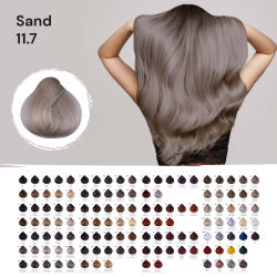 FemMas Hair Color Cream 100ml Haarfarbe Platinblond Sand 11.7