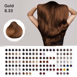 FemMas Hair Color Cream 100ml Haarfarbe Hellblond Gold Intensiv 8.33