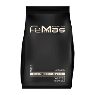 FemMas Blondierpulver 500g Weiß Plex Technologie & Arganöl