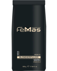 FemMas Blondierpulver 500g Weiß Plex Technologie & Arganöl