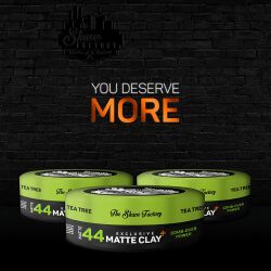 The Shave Factory Exklusive Matte Clay 150ml 44 Comb-Over Power Extra Starker Halt &amp; Matter Look