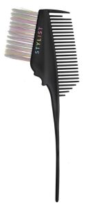 Efalock Stylist Rainbow Färbepinsel schwarz mit Kamm 5,5cm
