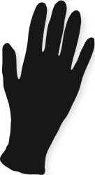 Efalock Nitril-Handschuhe Puderfrei 100 Stück schwarz M