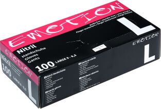 Efalock Nitril-Handschuhe Puderfrei 100 Stück schwarz L