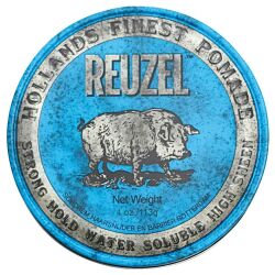 Reuzel Pomade Strong Hold Water Soluble High Sheen Blue 113g