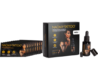 Naomy-Tattoo Öl 30ml & 10x Naomy-Tattoo Glanz- und Pflegetücher