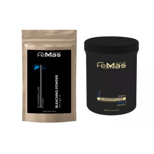 FemMas Blondierpulver Blau mit Arganöl 500g  + Dose