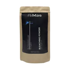 FemMas Blondierpulver Blau mit Arganöl 500g  + Dose