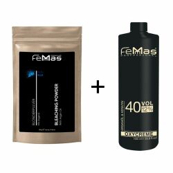 FemMas Blondierpulver mit Arganöl 500g + Oxycreme 1L...