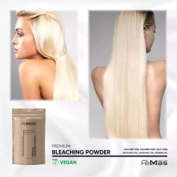 FemMas Premium Blondierpulver Weiss 500g + Oxycreme 3%|...
