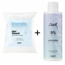 Dusy Star Bleach Blondierpulver 500g + Creme Developer 9% 1L