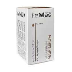 FemMas Haarserum Anti Spliss, Anti Frizz mit Argan & Keratin 50ml NEU!