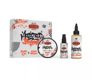Marmara Barber Beard Set Tobacco & Vanilla Shampoo, Oil, Wax