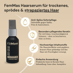 FemMas Haarserum Anti Spliss mit Keratin & Argan 50ml