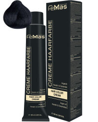 FemMas Hair Color Cream 100ml Haarfarbe Schwarz 1