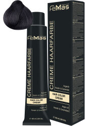 FemMas Hair Color Cream 100ml Haarfarbe Mittelbraun Asch 4.1