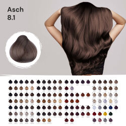 FemMas Hair Color Cream 100ml Haarfarbe Hellblond Asch 8.1