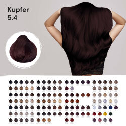 FemMas Hair Color Cream 100ml Haarfarbe Hellbraun Kupfer 5.4