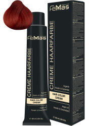 FemMas Hair Color Cream 100ml Haarfarbe Mittelblond Kupfer Rot 7.46
