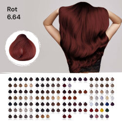 FemMas Hair Color Cream 100ml Haarfarbe Dunkelblond Rot Kupfer 6.64