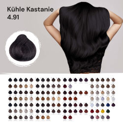 FemMas Hair Color Cream 100ml Haarfarbe Kühle Kastanie 4.91