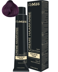 FemMas Hair Color Cream 100ml Mittelblond Violett Intensiv 7.22
