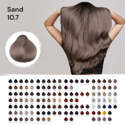 FemMas Hair Color Cream 100ml Haarfarbe Hell Lichtblond Sand 10.7