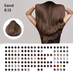 FemMas Hair Color Cream 100ml Haarfarbe Hellblond Asch Sand 8.13