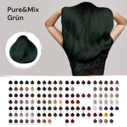 FemMas Hair Color Cream 100ml Haarfarbe Pure&Mix Grün