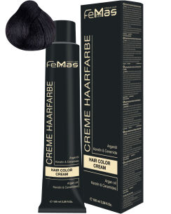 FemMas Hair Color Cream 100ml Haarfarbe Dunkelbraun Intensiv 3.0