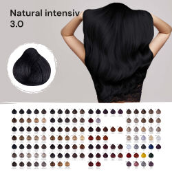 FemMas Hair Color Cream 100ml Haarfarbe Dunkelbraun Intensiv 3.0