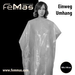 Femmas Einwegumh&auml;nge Einwegumhang 100 x 130 cm  50...